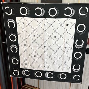 Chanel Graffiti Signature Silk Scarf